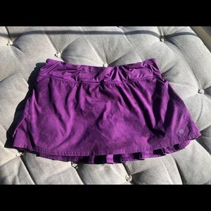 Lululemon tennis speed skirt original purple